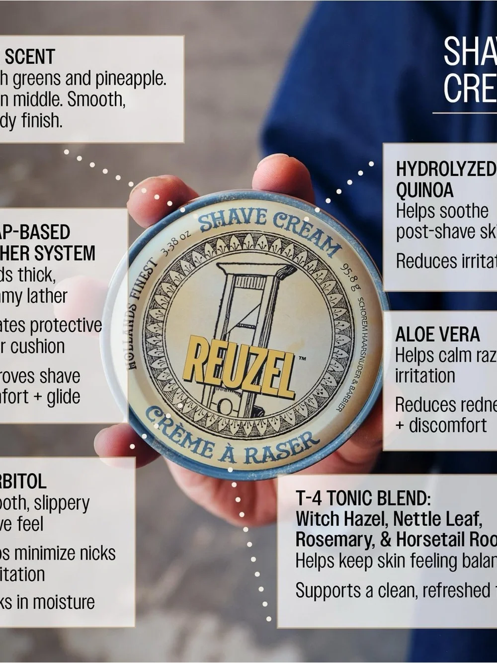 Reuzel Shave Cream - Men's Grooming Cream